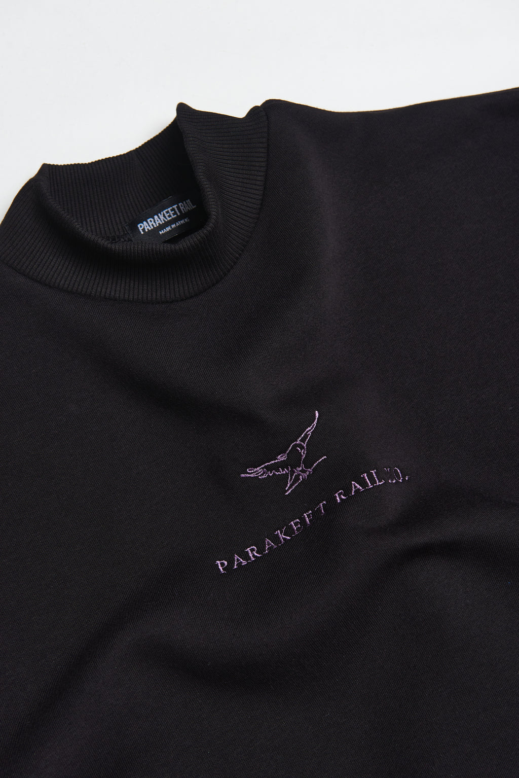 Parakeet Rail Tag Dress Hoodie in Black