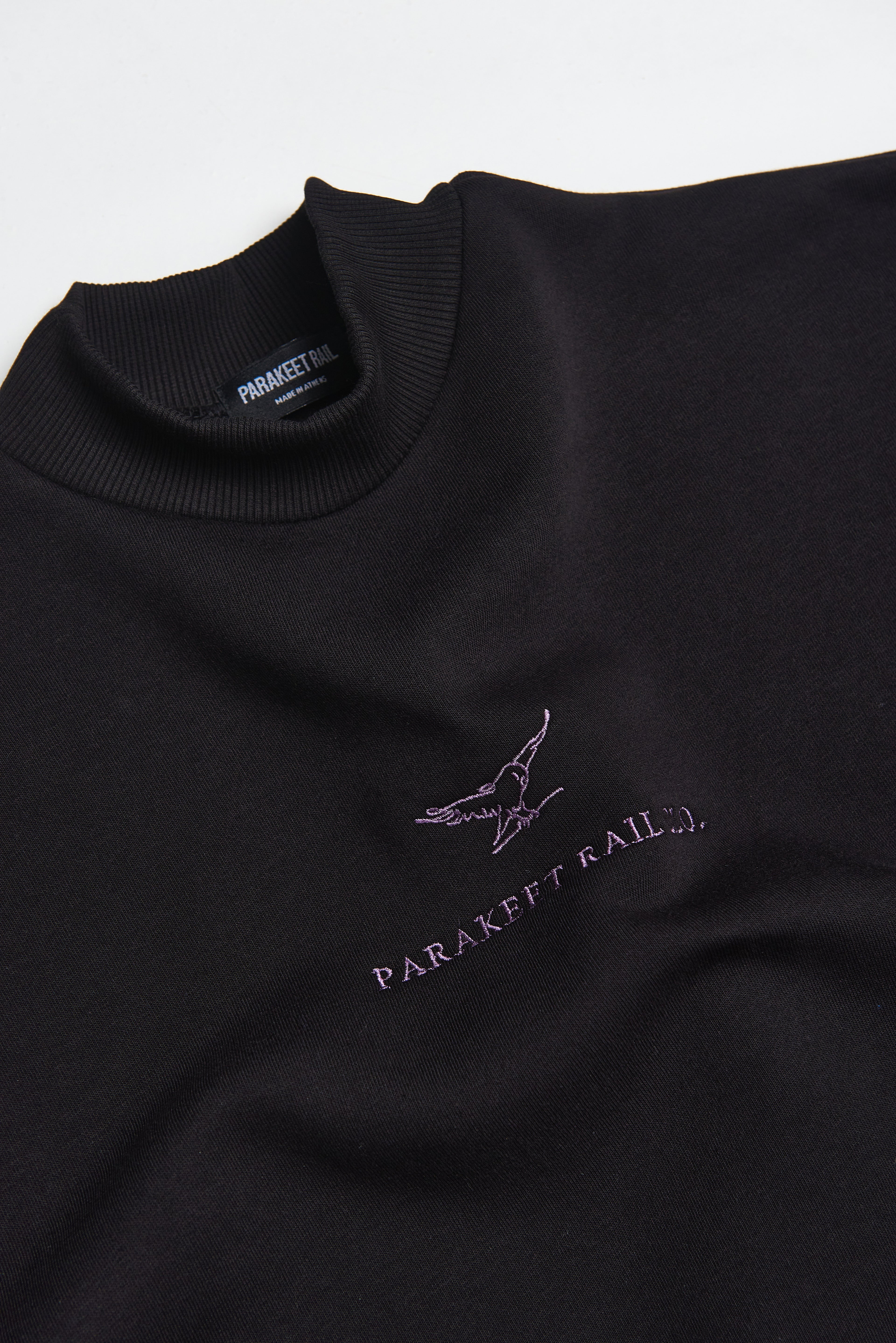 Parakeet Rail Tag Dress Hoodie in Black