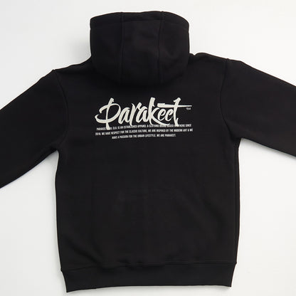 Zip Hoodie - We are Parakeet, Black