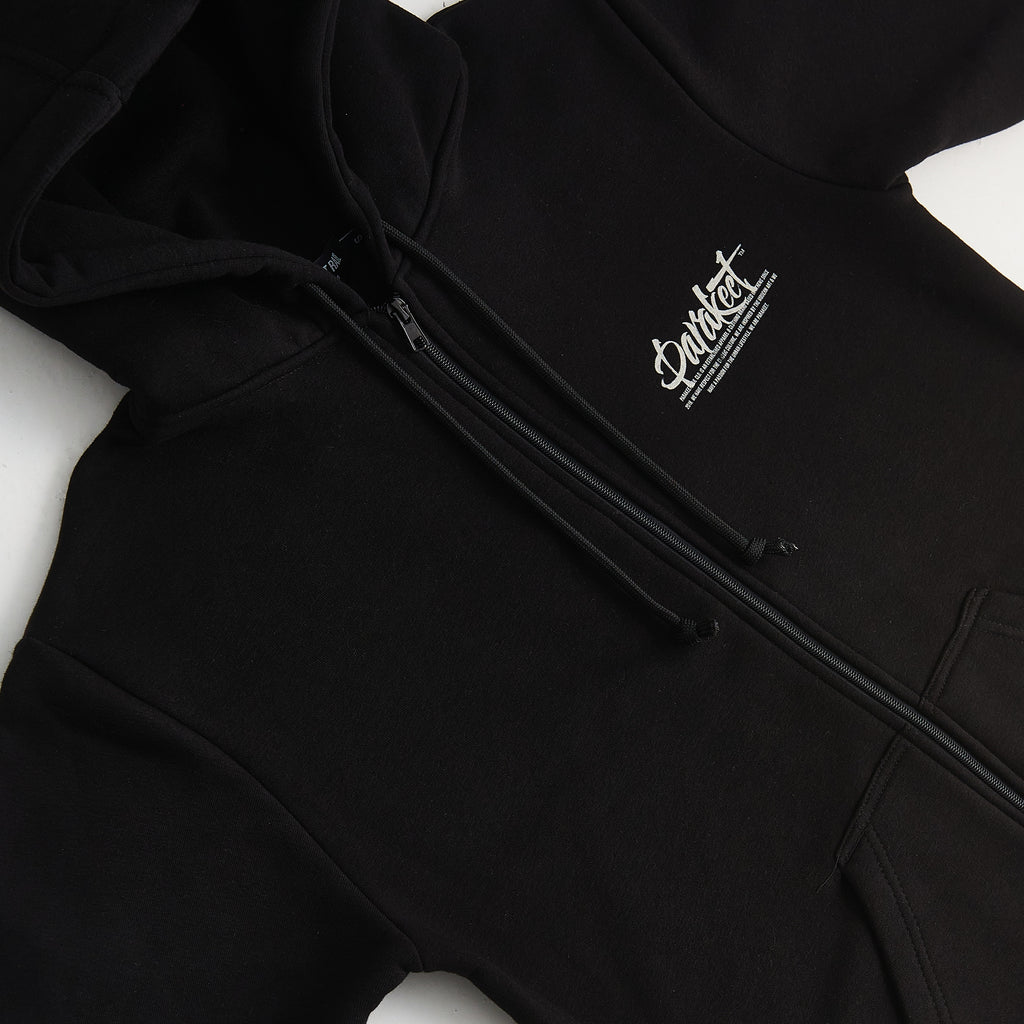 Parakeet Rail We are Parakeet Zip Hoodie in Black