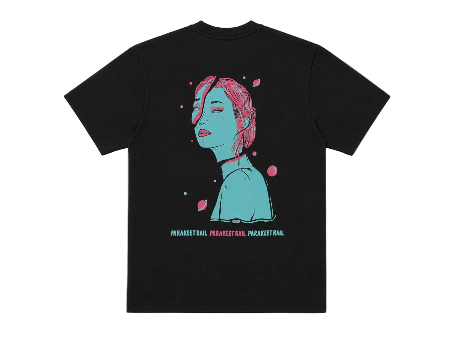 Aqua Magenda Tee, Black