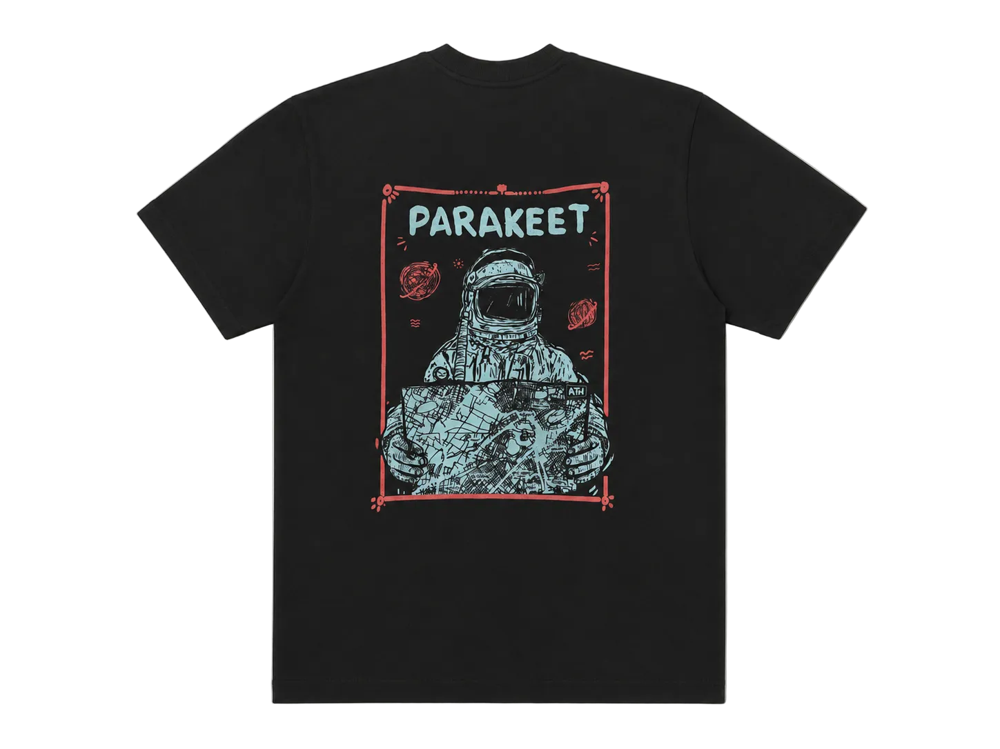 Astronaut in ATH Tee, Black