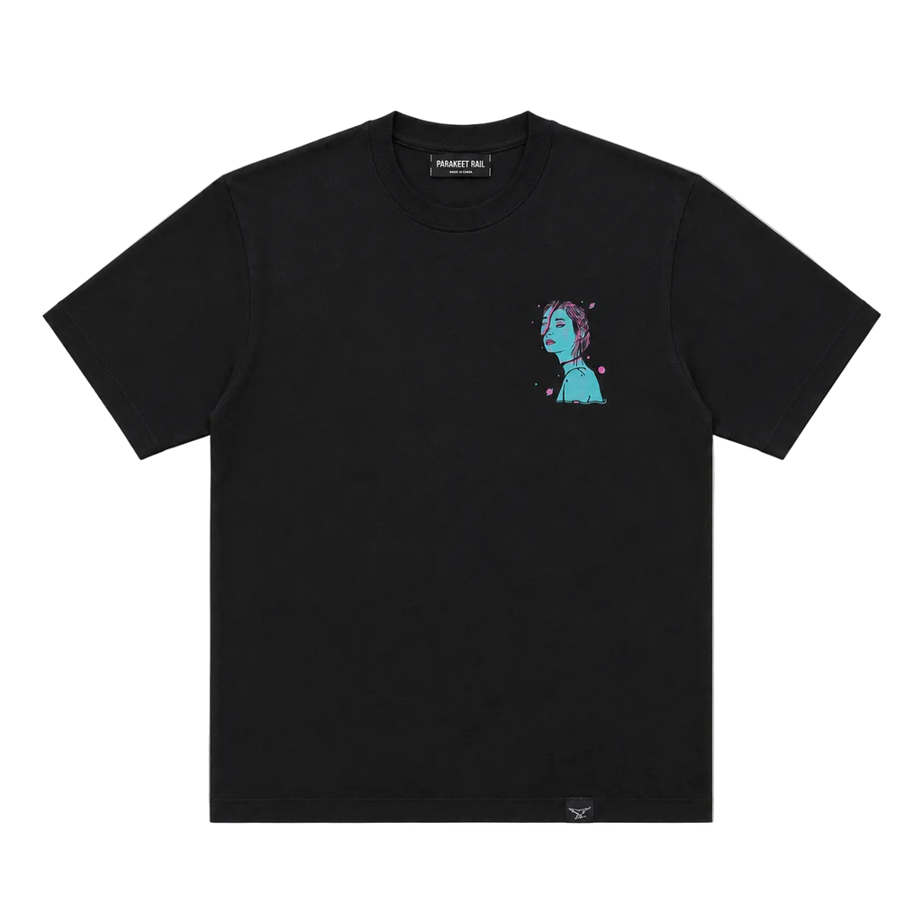 Aqua Magenda Tee, Black