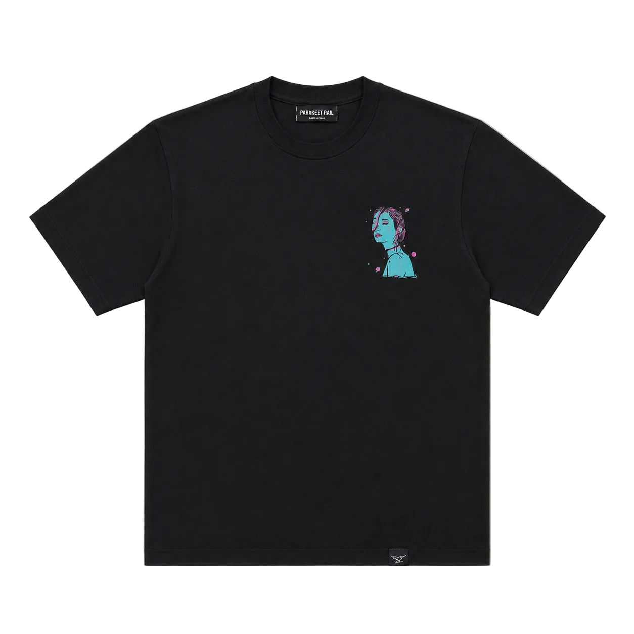 Aqua Magenda Tee, Black