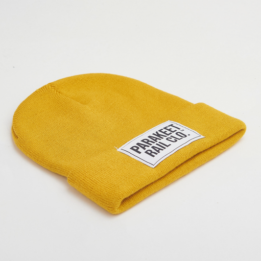 The Classic Patch - Beanie, Mustard