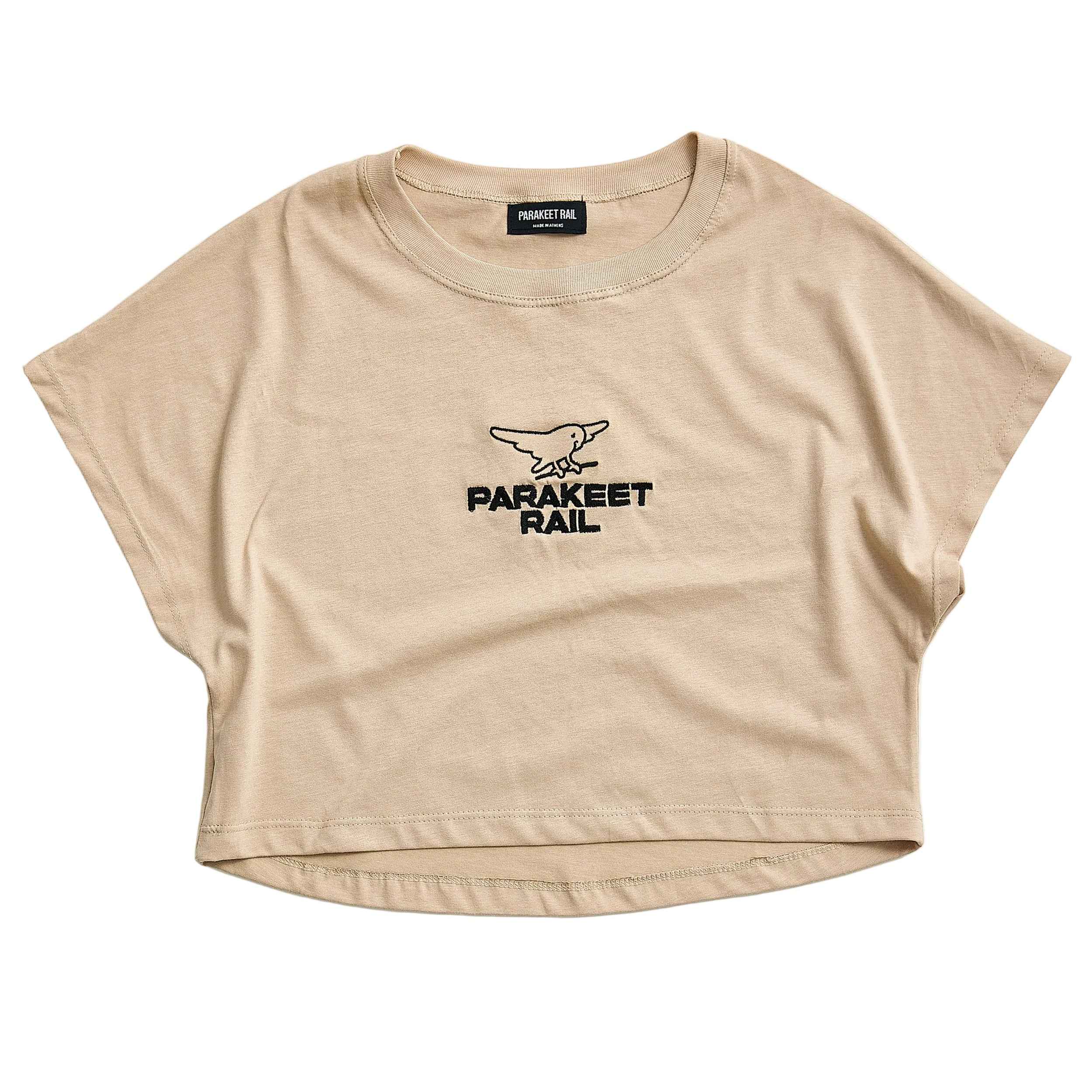 PRKT Logo Crop Top, Beige