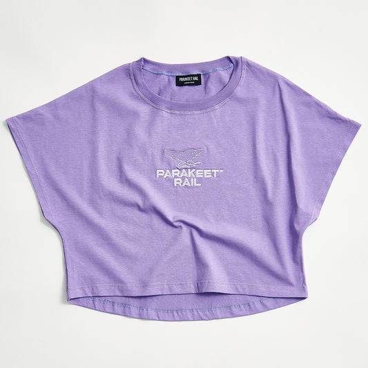 PRKT Logo Crop Top, Purple