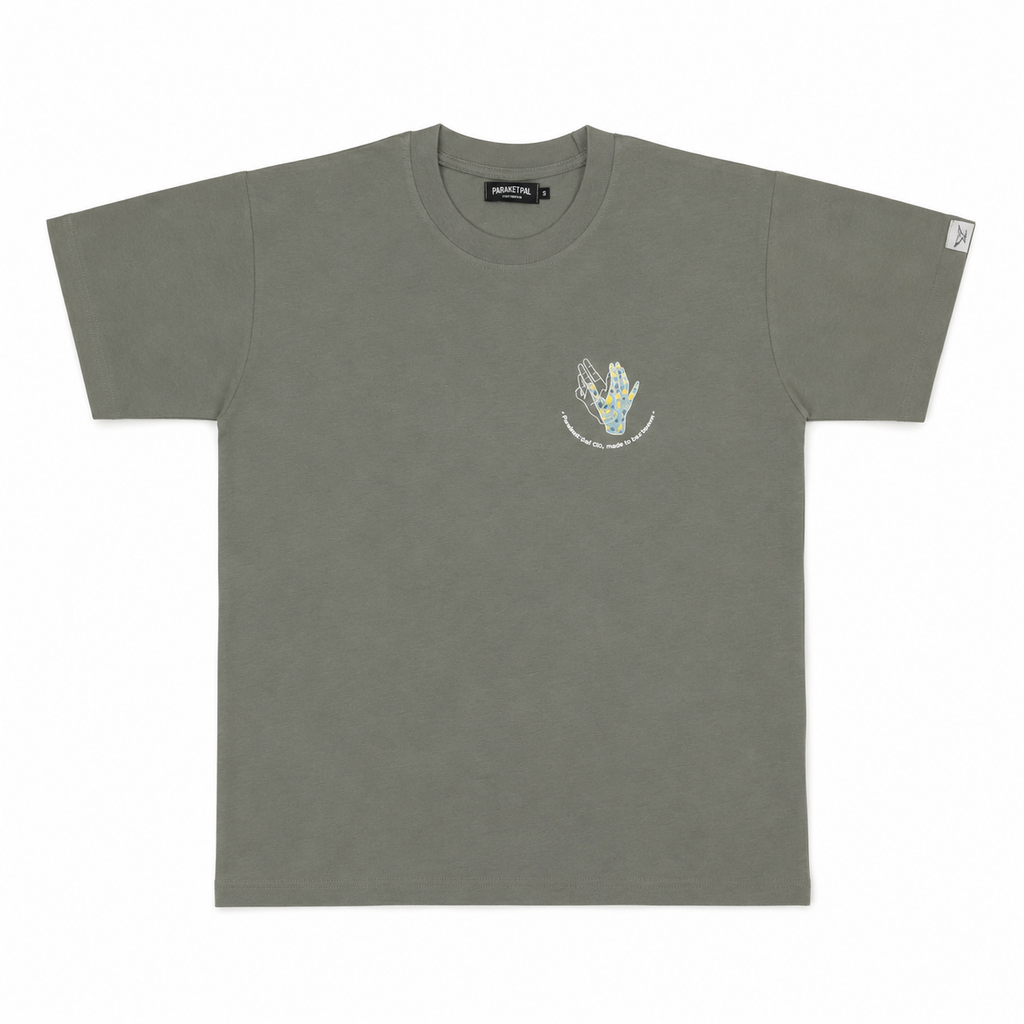 Parakeet Rail Terrazzo Tee in Olive