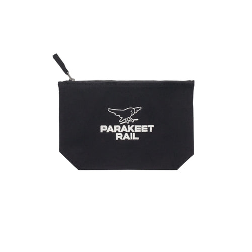 Parakeet Rail Neo Signature Zip Pouch in White