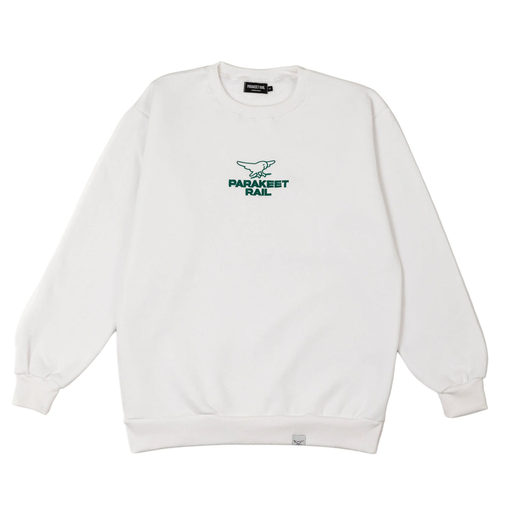 Parakeet Rail The Classics Crewneck in White