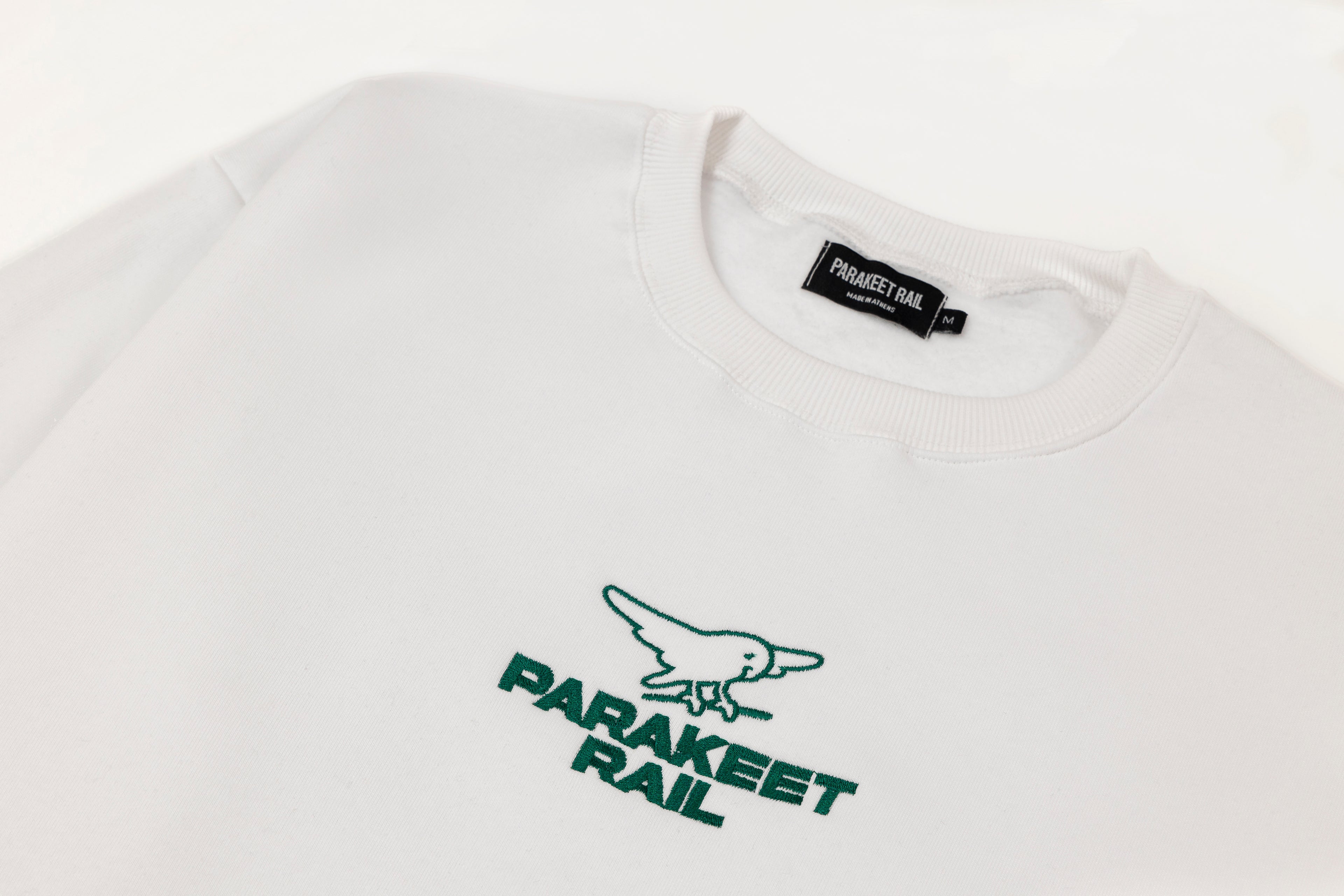 Parakeet Rail The Classics Crewneck in White
